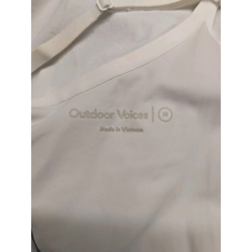 Outdoor Voices Dress Women's Med White Racerback Lined Shorts Tennis Pickleball - Picture 6 of 11